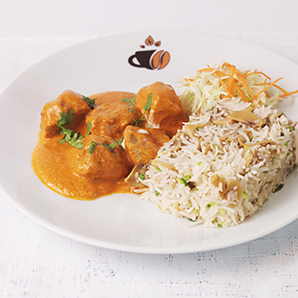 Chicken Xacuti with Mushroom Rice