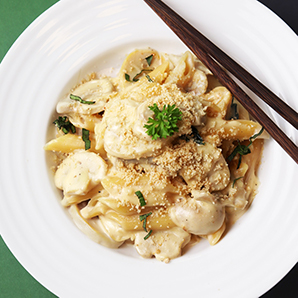 Penne with Creamy Mushroom