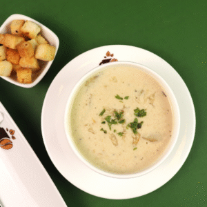 Creamy Chicken and Mushroom Soup