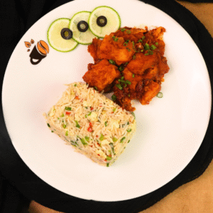 Tangy Tomato Fish Rice Bowl